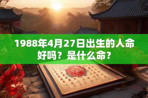 1988年4月27日出生的人命好吗？是什么命？