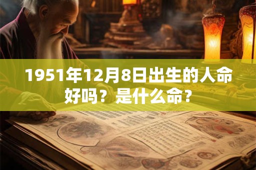 1951年12月8日出生的人命好吗？是什么命？