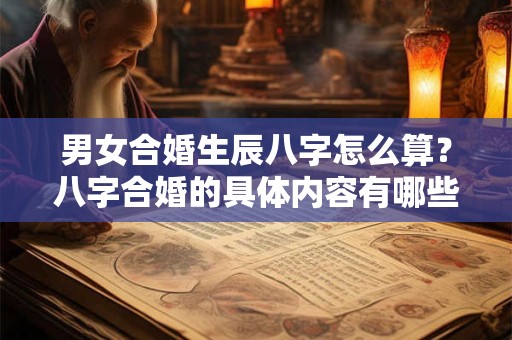 男女合婚生辰八字怎么算？八字合婚的具体内容有哪些？