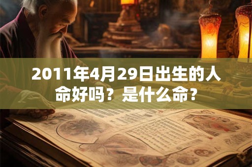 2011年4月29日出生的人命好吗？是什么命？