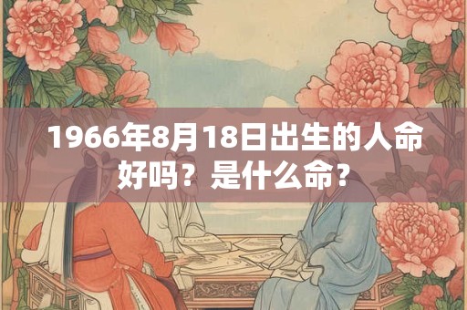 1966年8月18日出生的人命好吗？是什么命？