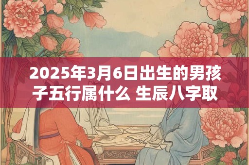 2025年3月6日出生的男孩子五行属什么 生辰八字取名