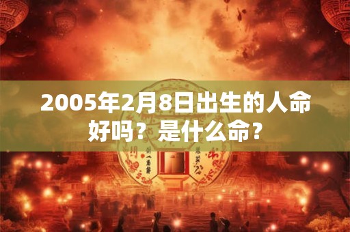 2005年2月8日出生的人命好吗？是什么命？