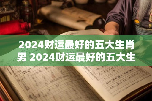 2024财运最好的五大生肖男 2024财运最好的五大生肖
