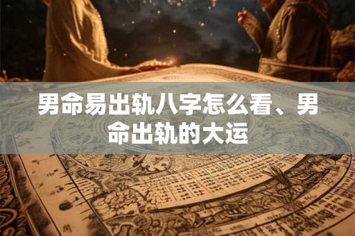 男命易出轨八字怎么看、男命出轨的大运