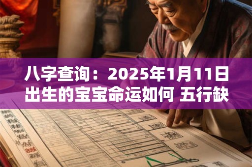 八字查询：2025年1月11日出生的宝宝命运如何 五行缺什么