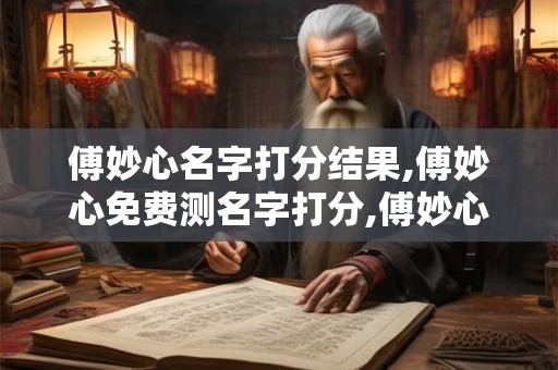 傅妙心名字打分结果,傅妙心免费测名字打分,傅妙心周易免费测名字打分