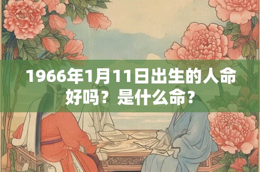1966年1月11日出生的人命好吗？是什么命？