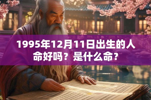 1995年12月11日出生的人命好吗？是什么命？
