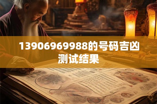 13906969988的号码吉凶测试结果