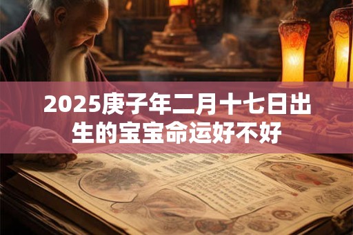 2025庚子年二月十七日出生的宝宝命运好不好