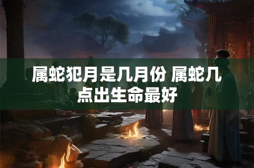 属蛇犯月是几月份 属蛇几点出生命最好