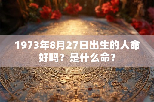 1973年8月27日出生的人命好吗？是什么命？