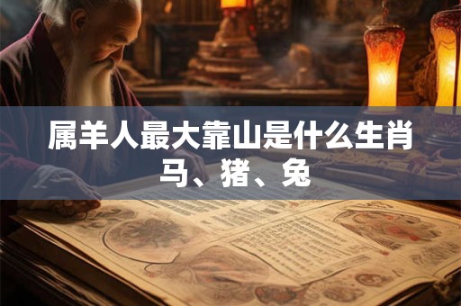 属羊人最大靠山是什么生肖 马、猪、兔