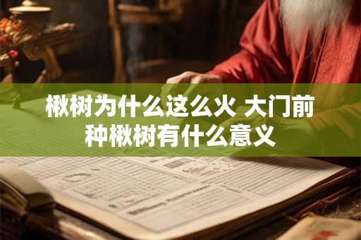 楸树为什么这么火 大门前种楸树有什么意义