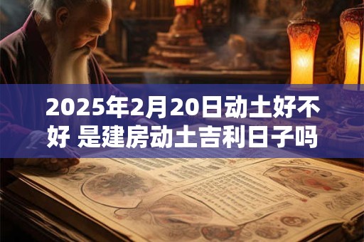 2025年2月20日动土好不好 是建房动土吉利日子吗
