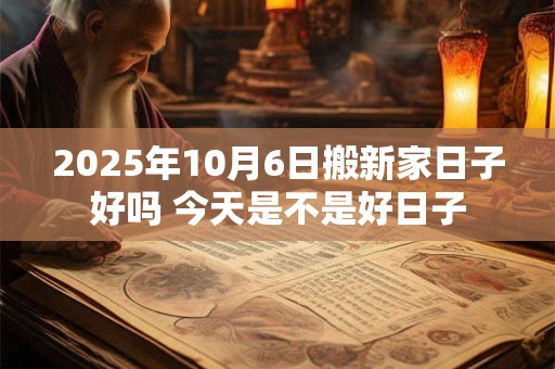 2025年10月6日搬新家日子好吗 今天是不是好日子