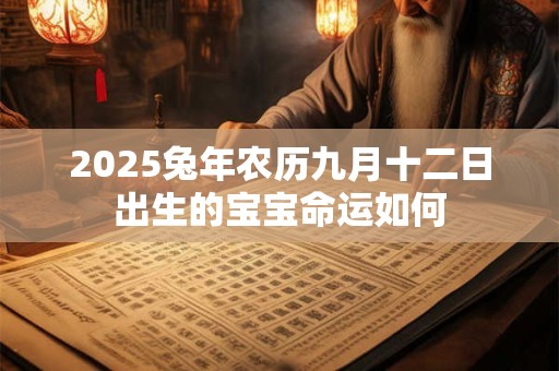 2026兔年农历九月十二日出生的宝宝命运如何