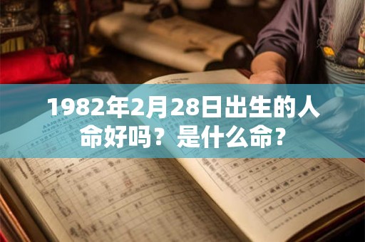 1982年2月28日出生的人命好吗？是什么命？