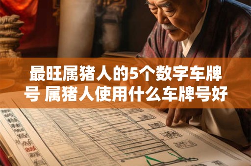最旺属猪人的5个数字车牌号 属猪人使用什么车牌号好