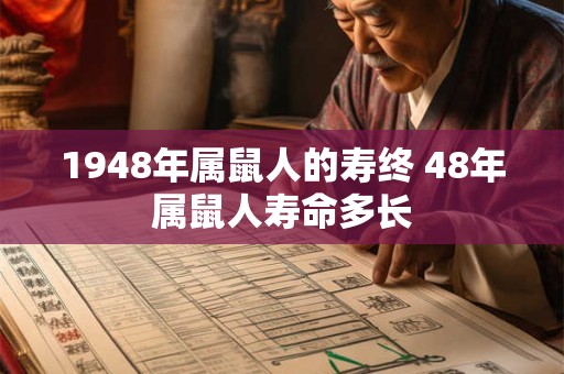 1948年属鼠人的寿终 48年属鼠人寿命多长