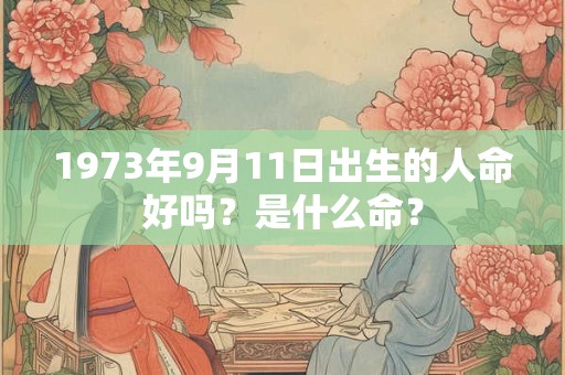 1973年9月11日出生的人命好吗？是什么命？