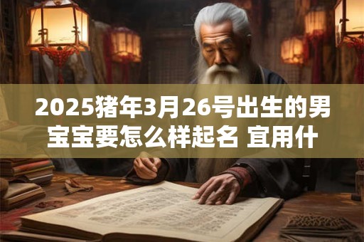 2025猪年3月26号出生的男宝宝要怎么样起名 宜用什么字呢