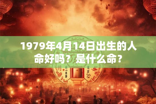 1979年4月14日出生的人命好吗？是什么命？