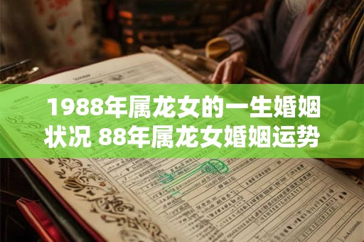 1988年属龙女的一生婚姻状况 88年属龙女婚姻运势