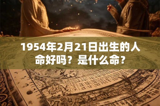 1954年2月21日出生的人命好吗？是什么命？