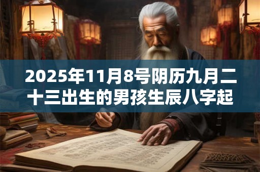 详细阅读:2025年11月8号阴历九月二十三出生的男孩生辰八字起名 2025年11月8号阴历九月二十三出生的男孩生辰八字起名