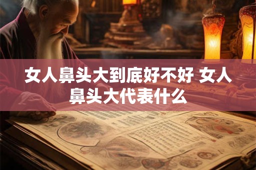 女人鼻头大到底好不好 女人鼻头大代表什么