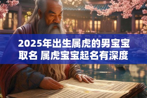 2025年出生属虎的男宝宝取名 属虎宝宝起名有深度用字