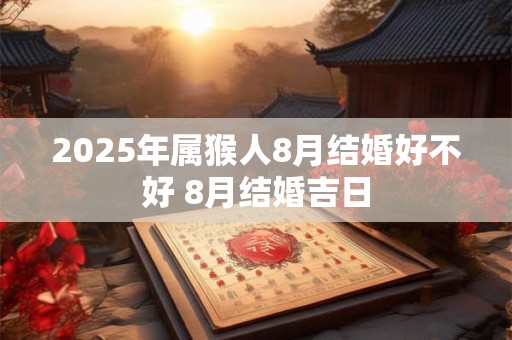 2025年属猴人8月结婚好不好 8月结婚吉日 2025年属猴人8月结婚好不好 8月结婚吉日