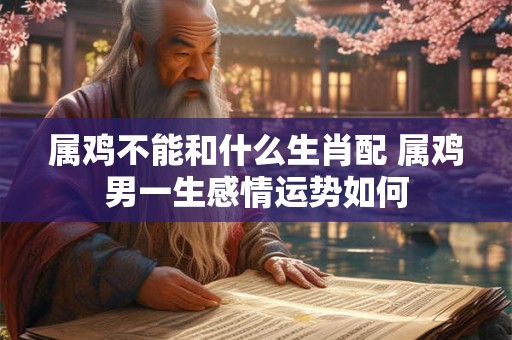 属鸡不能和什么生肖配 属鸡男一生感情运势如何