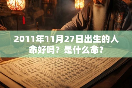 2011年11月27日出生的人命好吗？是什么命？