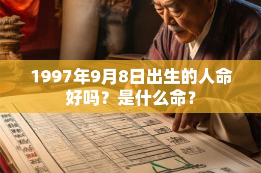 1997年9月8日出生的人命好吗？是什么命？