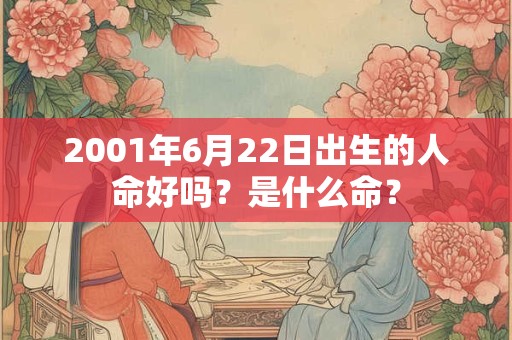 2001年6月22日出生的人命好吗？是什么命？