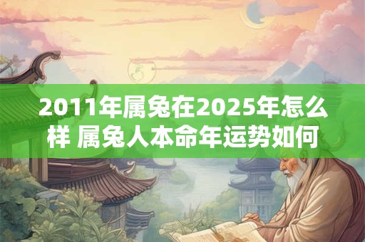2011年属兔在2025年怎么样 属兔人本命年运势如何