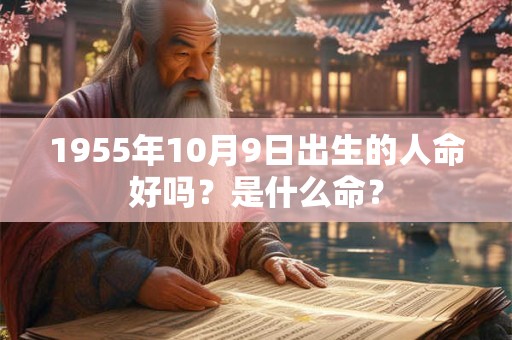 1955年10月9日出生的人命好吗？是什么命？