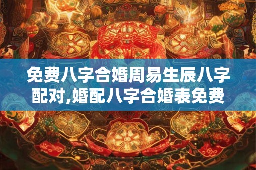 免费八字合婚周易生辰八字配对,婚配八字合婚表免费