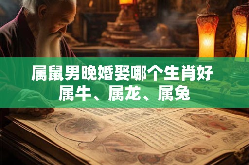 属鼠男晚婚娶哪个生肖好 属牛、属龙、属兔