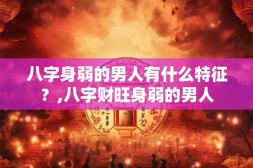 八字身弱的男人有什么特征？,八字财旺身弱的男人
