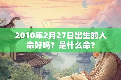 2010年2月27日出生的人命好吗？是什么命？