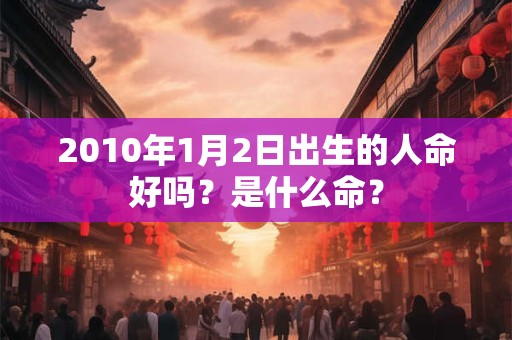 2010年1月2日出生的人命好吗？是什么命？