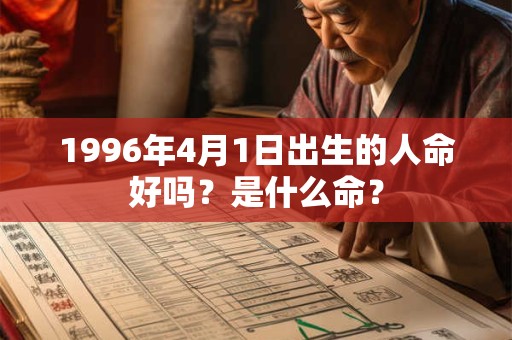 1996年4月1日出生的人命好吗？是什么命？
