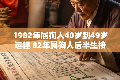 1982年属狗人40岁到49岁运程 82年属狗人后半生接好运吗