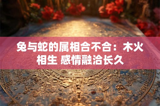 兔与蛇的属相合不合：木火相生 感情融洽长久
