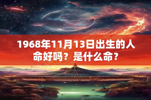 1968年11月13日出生的人命好吗？是什么命？