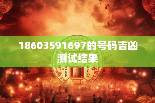 18603591697的号码吉凶测试结果